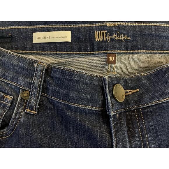 Kut From The Cloth Women’s Size 10 Catherine Boyfriend Jean Shorts Cotton Jorts - Picture 5 of 10